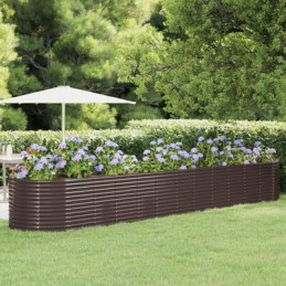 Vidaxl Raised Planter Powder Coated Steel 507x100x68 cm