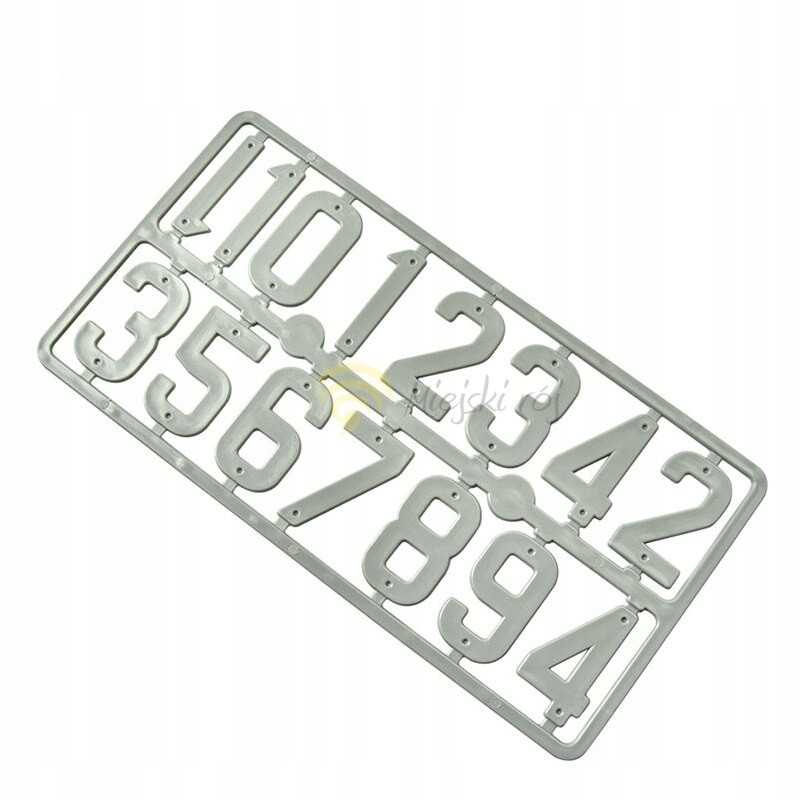 Dideli plastikiniai numeriai aviliams rėmelyje