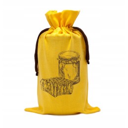 Ekologiškas maišelis 1 900 ml stiklainiui, te5y raštas