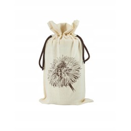 Krepšys 900ml ekru indeliui - bitė ant gėlės