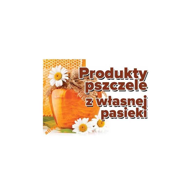 Siūlome reklaminę lentą 'bičių produktai iš nuosavo bityno' - labai geras produktas - pažymėkite savo bityną ir parduokite medų!