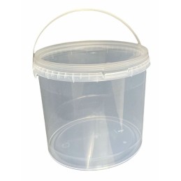 Apvalus plastikinis kibiras, 5 litrai, su bespalve rankena.