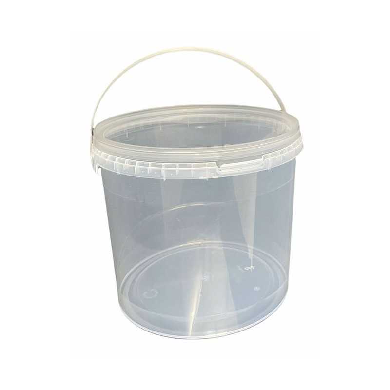 Apvalus plastikinis kibiras, 5 litrai, su bespalve rankena.