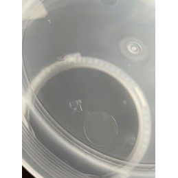 Apvalus plastikinis kibiras, 5 litrai, su bespalve rankena.