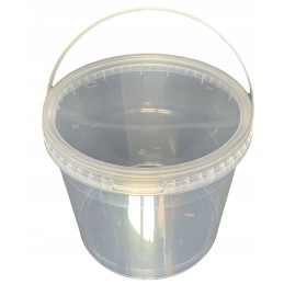 Apvalus plastikinis kibiras, 5 litrai, su bespalve rankena.