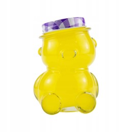 Meškiukas 80ml stiklinis indelis su dangteliu medaus džemu