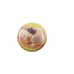 10x dangteliai ir kamšteliai medaus stiklainiams fi82/6z