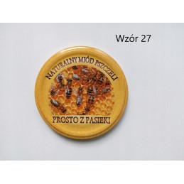 10x dangteliai stiklainiams, medus iš bityno, 6vnt