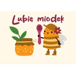 24 gabaliukai „I like medus“ lipdukų