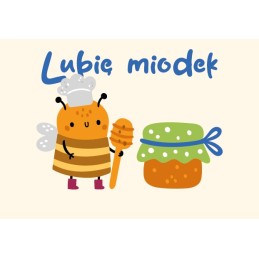 24 gabaliukai „I like medus“ lipdukų