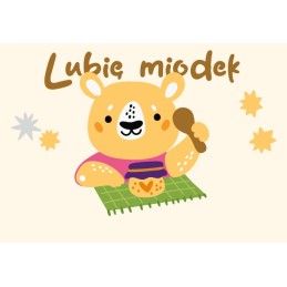 24 gabaliukai „I like medus“ lipdukų