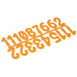 Skaičiai aviliams – oranžiniai