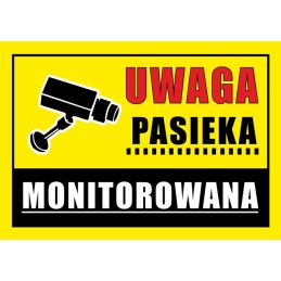 Siūlome įspėjamąjį lipduką 'stebimas bitynas' - labai geras produktas - saugokite savo bityną!!!