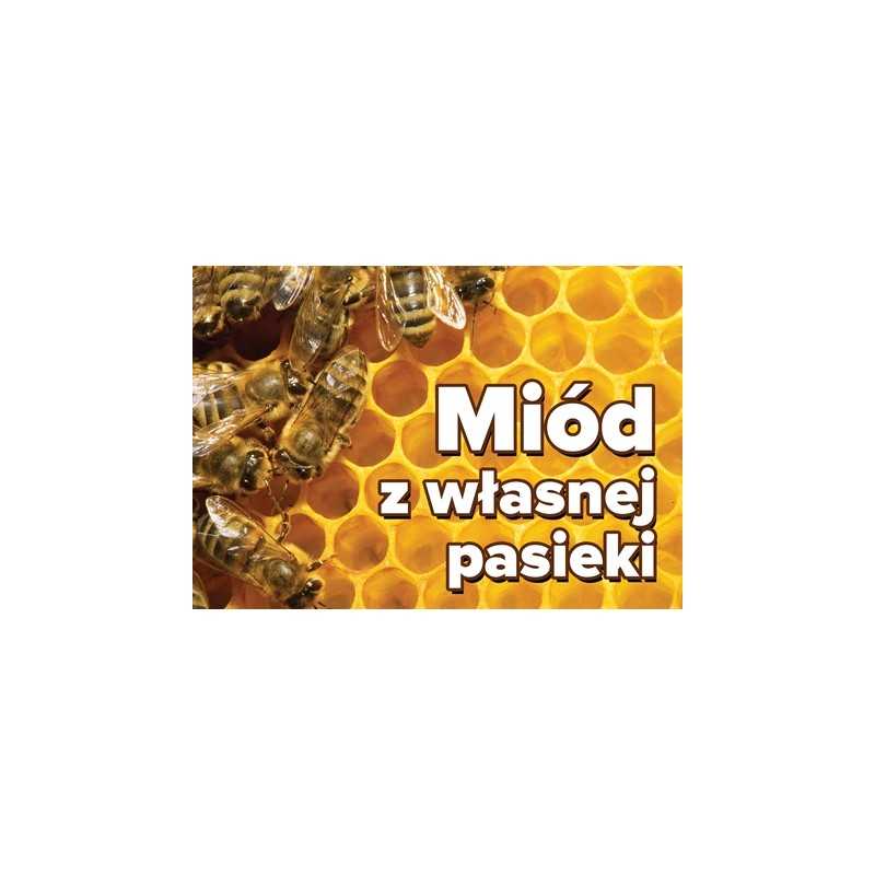 Siūlome reklaminį lipduką 'medus iš nuosavo bityno' - labai geras produktas - pažymėkite savo bityną!!!