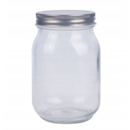 Žvakių indelis su sidabriniu dangteliu - 380 ml