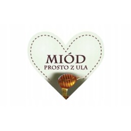 Siūlome lipnias etiketes medui tiesiai iš avilio - 50 vnt - labai geras produktas!!!