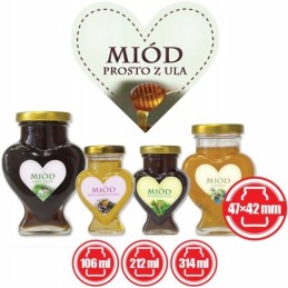 Siūlome lipnias etiketes medui tiesiai iš avilio - 50 vnt - labai geras produktas!!!