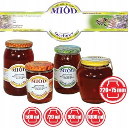 Apvalios etiketės faceliui medui, 100 vnt