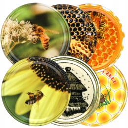 Bičių dangtelis susuktam stiklainiui dia. 82 mm 6