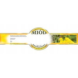 Apvalios auksarankės medaus etiketės, 100 vnt