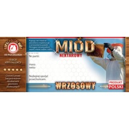 Etiketės viržių medui (100 vnt) - modelis E1292