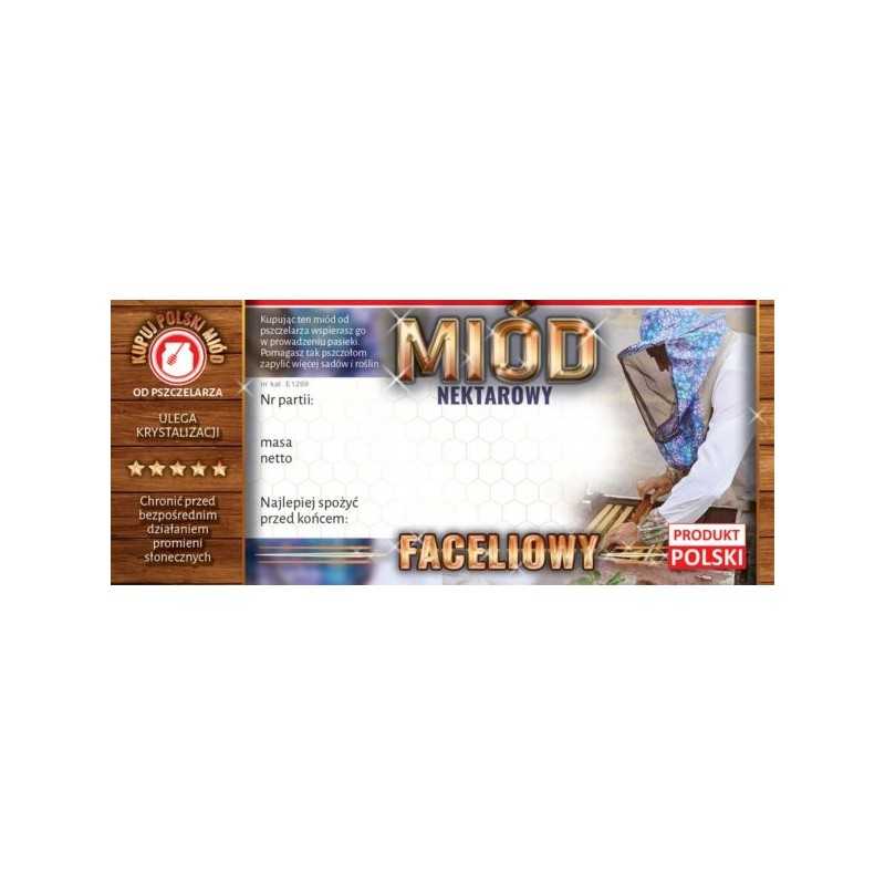 Etiketės facelijų medui (100 vnt) - e1289