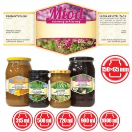 Etiketės viržių medui (100 vnt) - modelis E1332