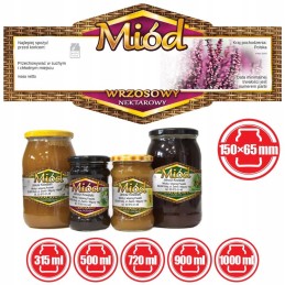 Etiketės viržių medui (100 vnt) - modelis E1312