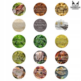 75x atspausdintos prieskonių lipdukų etiketės