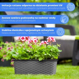 Balkona puķu pods parūpēsies par jūsu ziediem