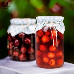 10x konservų dangteliai, languoti stiklainiai uogienės