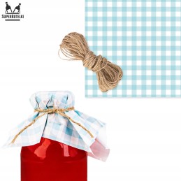 10x konservų dangteliai, languoti stiklainiai uogienės