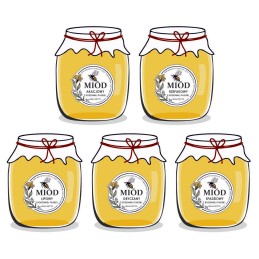 Lipnios etiketės/lipdukai stiklainiams, konservams, buteliams