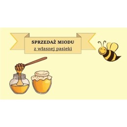 Siūlome bitininkų vizitinę kortelę su vieta antspaudui, 20 vnt - kad klientas sugrįžtų savo medaus!!!