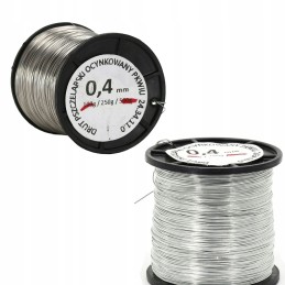 Viela bitų avilio rėmams, cinkuota, 0,4 mm, 100 g, apie 100 m