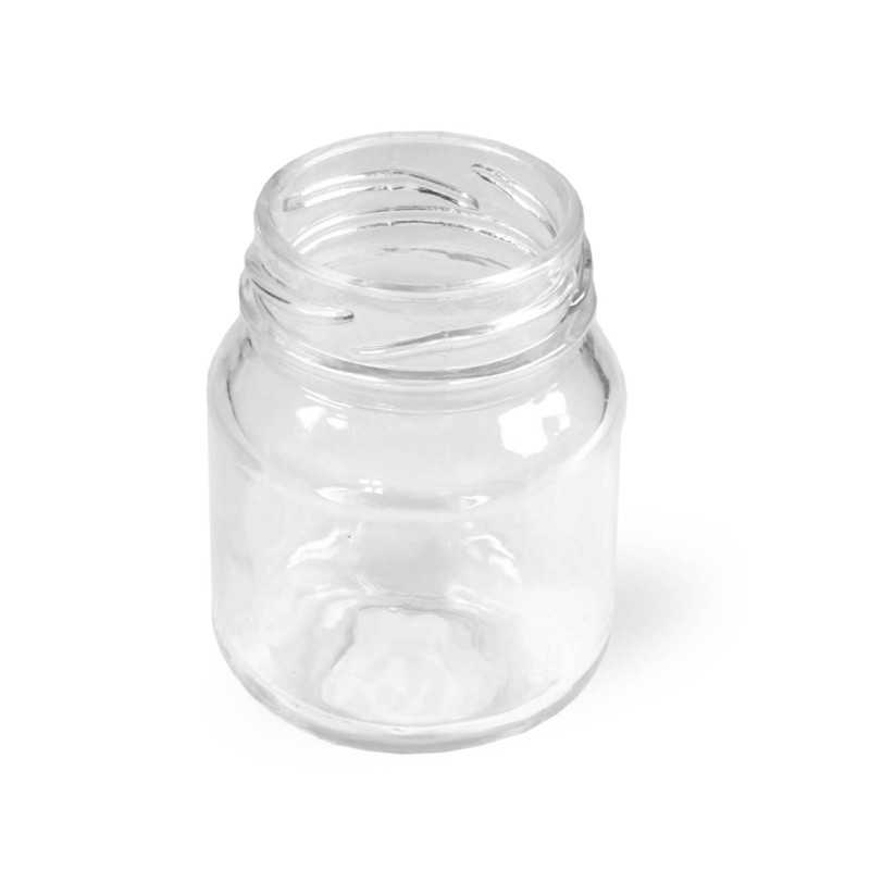 Stiklainis 80ml, dangtelis, skirstytuvas, 3 vnt