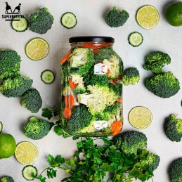 🥒_xDD52_ 🍓 Stiklinis 1,5 l indas su metaliniu dangteliu 🍏 🌶