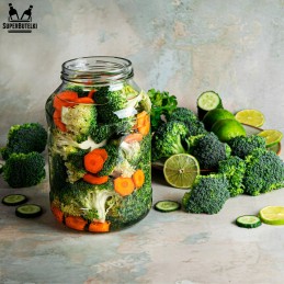 🥒_xDD52_ 🍓 Stiklinis 1,5 l indas su metaliniu dangteliu 🍏 🌶