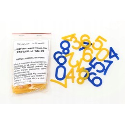 Skaičiai aviliams nuo 1 iki 30, spalvingi avilių žymėjimai