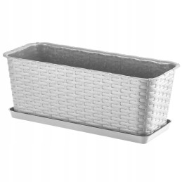 Balcony flowerpot box saucer gray 40cm