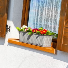 Balcony flowerpot box saucer gray 40cm