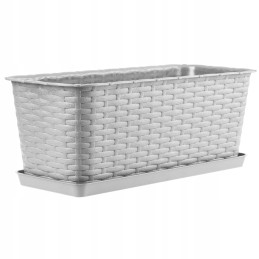 Balcony flowerpot box saucer gray 40cm