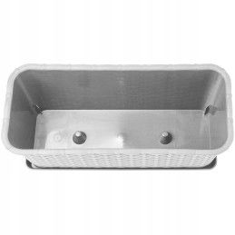 Balcony flowerpot box saucer gray 40cm