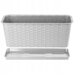 Balcony flowerpot box saucer gray 40cm