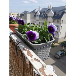 Balcony flowerpot box saucer gray 40cm