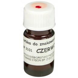 Raudoni dažai bičių motinėlėms žymėti