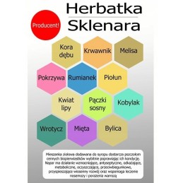 Sklenara arbata, žolės žiemojančioms bitėms, 12 žolelių 60g - 30 litrų