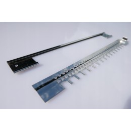 Nerūdijančio plieno fiksatorius 345 mm avilio įvadui, universalus.