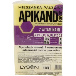 Apikand basic - tortas su vitaminais 1kg aukštos kokybės pyragas bitėms