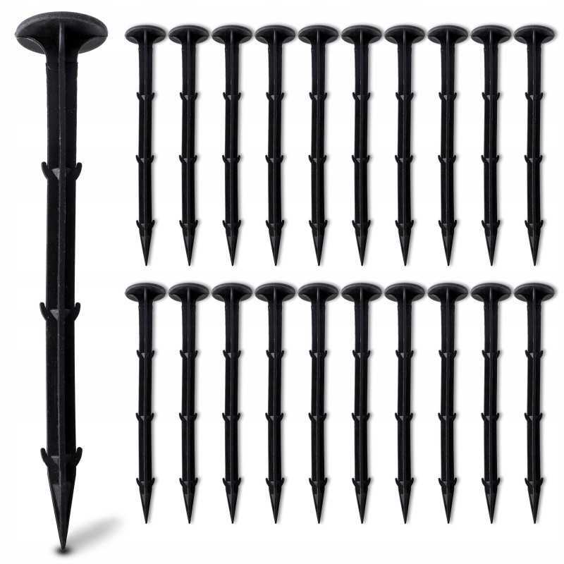 Smeigtukai agrotekstilei, agrotekstilei, 20 cm, rinkinyje 50 vnt